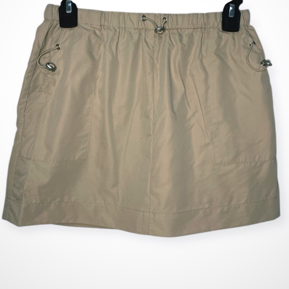 Le Lis Beige Utility Mini Skirt‎ with Adjustable Drawcords – Size XS